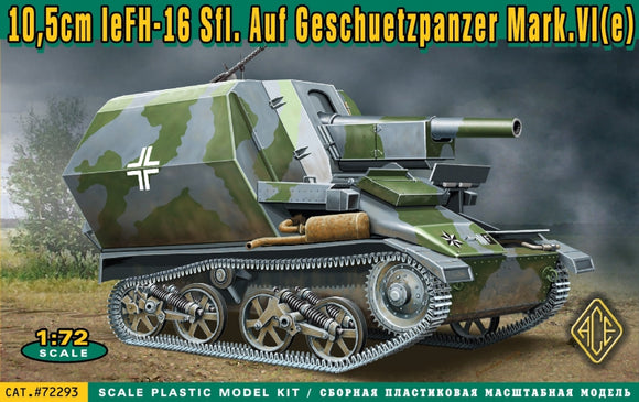 ACE72293 Ace 1/72 10.5cm le FH-16 Sfl. Ausf.Geschuetzpanzer Matk.VI9e)