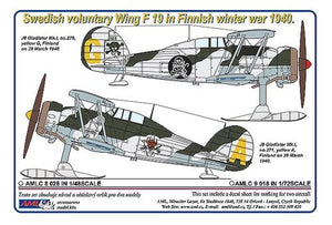 AMLC9018 AML 1/72 Swedish voluntary Wing F19 in Finnish winter war 1940