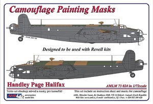 AMLM73024 AML 1/72 Handley-Page Halifax Mk.I/Mk.II / Early " 2 Versions camouflage pattern paint mask (Revell kits)