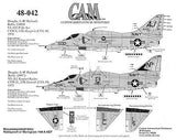 CAM48042 Cam Decals 1/48 A-4 Skyhawk Heinemann's Hot Rods