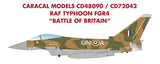 CD48090 Caracal Models 1/48 RAF Typhoon FGR4 "Battle of Britain"75th anniversary of the Battle of Britain.