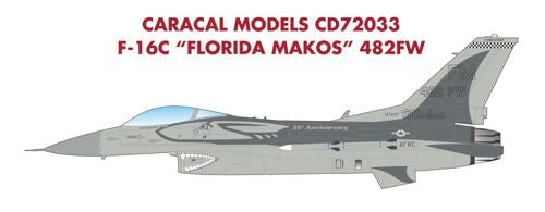 CD72033 Caracal Models 1/72 Lockheed-Martin F-16C 
