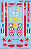 CD72038 Caracal Models 1/72 Beriev Be-12 "Chaika" . This decal sheet provides multiple marking options for the 1/72 scale Be-12 kit by Modelsvit.