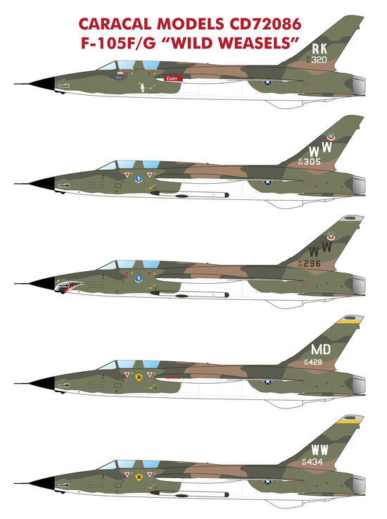 CD72086 Caracal Model 1/72 Republic F-105F/F-105G 