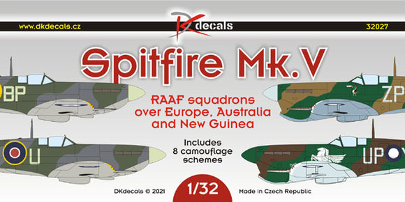 DK Decals DKD32027 1/32 Supermarine Spitfire Mk.V - RAAF Squadrons