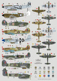 DKD72058 DK Decals 1/72 Fighter Bombers  over West Europe,MTO,CBI and the Pacific