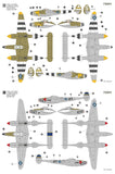 H2K72041 Hobby 2000 1/72 Lockheed P-38J Lightning - Europe 1944-DRAGON + CARTOGRAF + PMASK