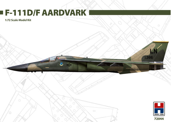 Hobby 2000 H2K72044 1/72 General-Dynamics F-111D/F Aardvark (Hasegawa + Cartograf + masks)