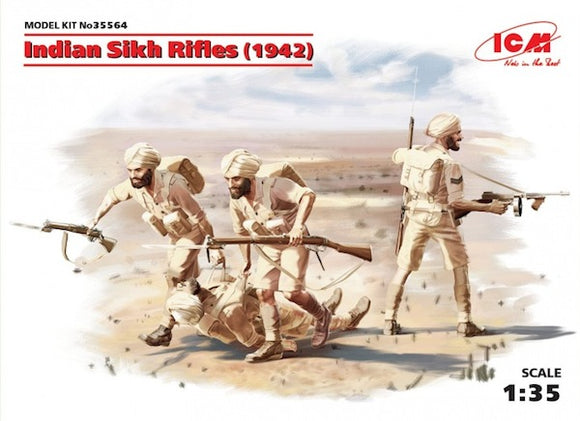 ICM35564 ICM 1/35 Indian Sikh Rifles (1942) (4 figures)
