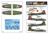 KW172224 Kits -World 1/72 Boeing B-17G 'Texas Raiders' 44-83872 Commemorative Air Force B 17G March Field Museum 44-6393 'Star Duster '