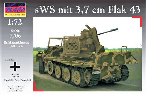 MC7206 Maco 1/72 sWS with 3.7cm Flak 43