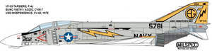 MPEC72047 Milspec 1/72 McDonnell F-4J Phantom VF-33 TARSIERS 1975 USS INDEPENDENCE with stencils and walkways