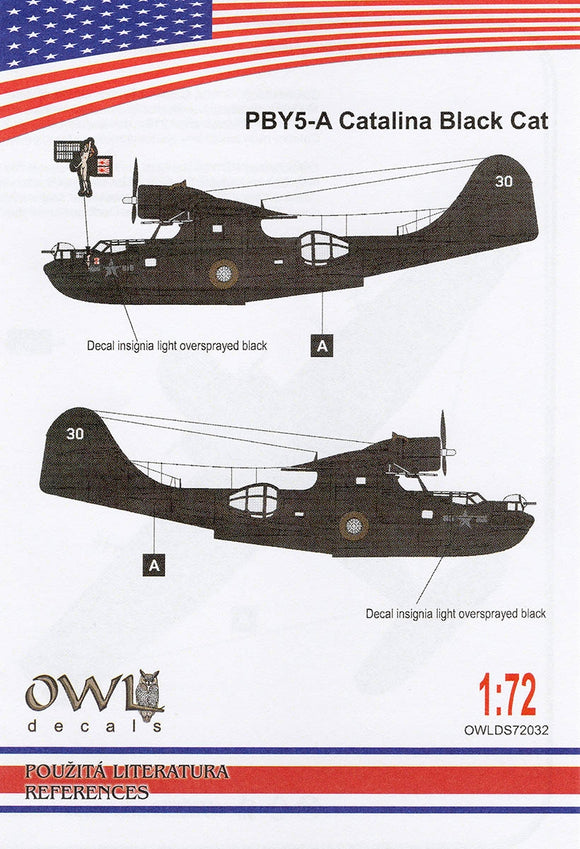OWLDS72032 OWL 1/72 PBY5-A Catalina Black Cat