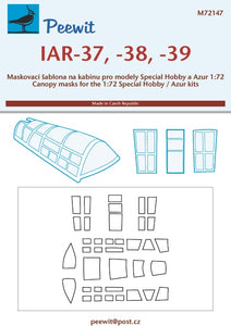 PEE72147 Peewit 1/72 IAR IAR-37, IAR-38, IAR-39 (designed to be used with Frrom-Azur and Special Hobby kits)