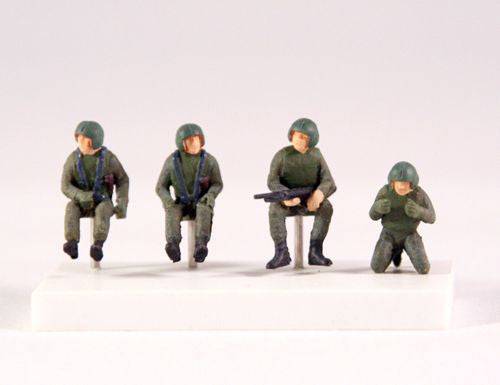 PJ721129 PJ Productions 1/72 Set of 4 US helicopter crew (Vietnam war) [Bell AH-1S AH-1F AH-1T AH-1W UH-1B UH-1D UH-1F UH-1H 47D/47G]