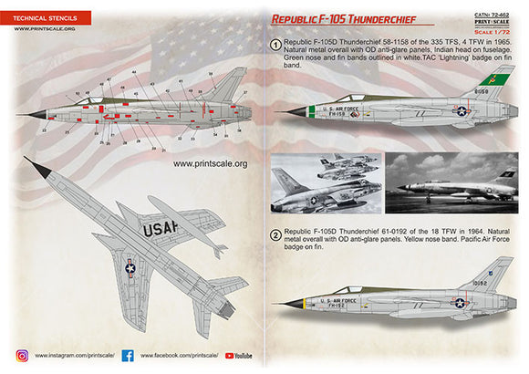 Print Scale PSL72462 1/72 Republic F-105 Thunderchief Part 3