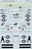 SS72813 Superscale Douglas A-4E Skyhawk (2) 150001 AJ/500 VA-152 CAG USS Shangri-La; 152033 NF/411 VA-94 'Sassy Sue' USS Bon Homme Richard 1969
