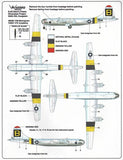WB72024 Warbird Decals 1/72 Boeing B-29A Superfortress (designed to be used with Academy kits)"Ole Miss" VI AAF All weather flying center August 1946, Dave's Dream silverplate project 509th BG, Kwajalein