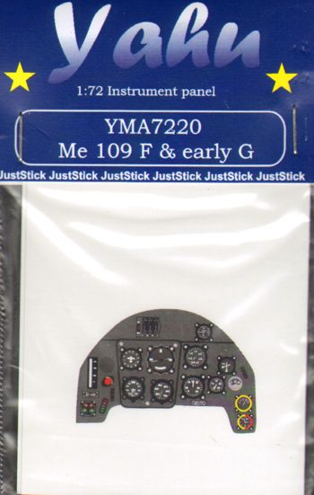 Yahu Models YMA7220 1/72 Messerschmitt Bf-109F and Bf-109G early version Photoetched instrument panels