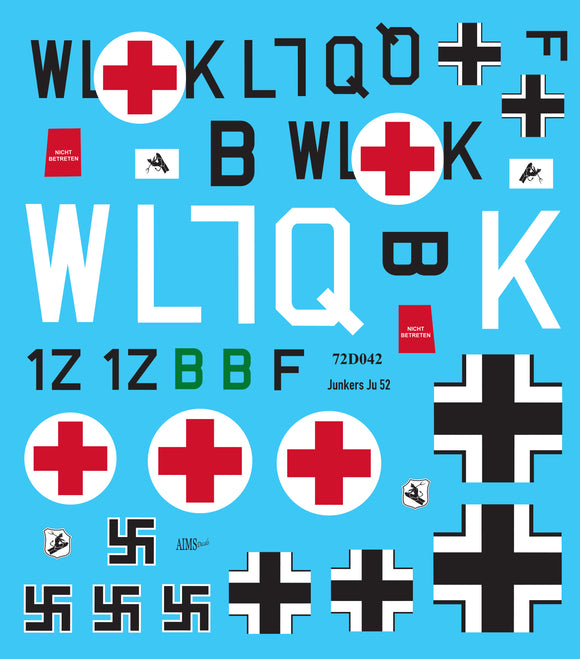 Aims AIMS72D042 1/72 Junkers Ju-52/3m