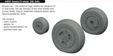 Eduard Brassin ED648741 de Havilland Vampire F.3 wheels 1/48 (designed to be used with Airfix kits)