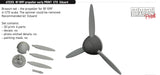 Eduard Brassin ED672313 Messerschmitt Bf-109F propeller early 3D-printed 1/72 (designed to be used with Eduard kits