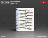 Kits-World KW148252 1/48 Luftwaffe Part one (2 x A5 decal sheet set)