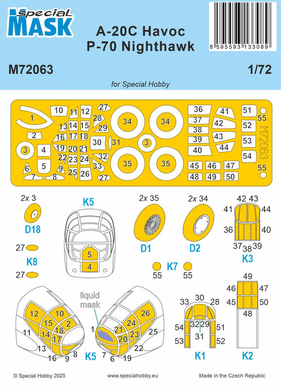 Special Hobby SHM72063 1/72 Douglas A-20C Havoc/P-70 Nighthawk