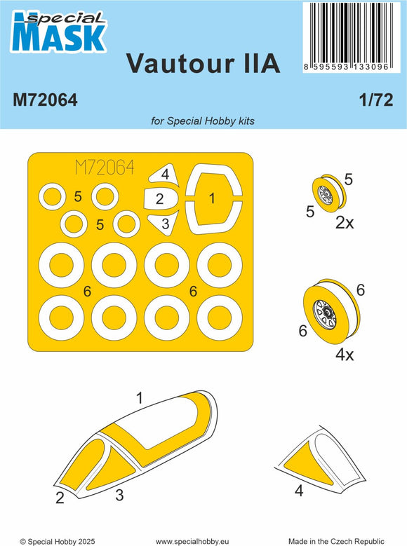 Special Hobby SHM72064 1/72 Vautour IIA MASK