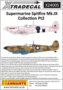 Xtradecal X24005 1/24 Supermarine Spitfire Mk.IX Collection Part 2 (5)