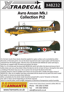 Xtradecal X48232 1/48 Avro Anson Mk.I Part 2 (6)