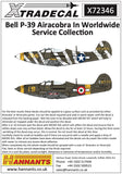 Xtradecal X72346 1/72 Bell P-39 Airacobra In Worldwide Service Collection. (10)