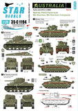 Star Decal 35-C1194 1/35 Australia Tanks & AFVs (6), Matilda and Sherman
