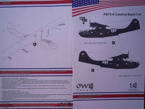 OWLDS48032 OWL 1/48 PBY5-A Catalina Black Cat