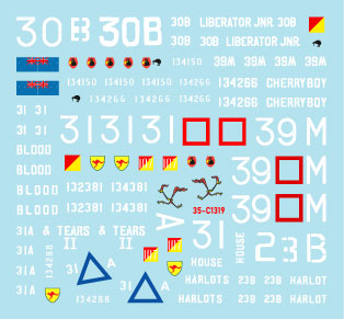 35-C1319 Star Decals 1/35 Australia in Vietnam # 4. Aussie M113