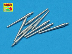 ABR350L-19 Aber 1/350 Set of 9 pcs 203 mm (8in) Mk9/14 early barrels for US Navy heavy crusiers