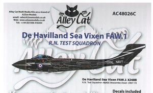 AC48026C Alley Cat 1/48 DeHavilland Sea Vixen FAW.1 Royal Navy Test SQU conversion
