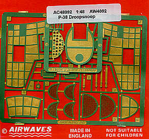 AEC48092 Airwaves 1/48 P-38 Lightning Droop Snoot (Academy)