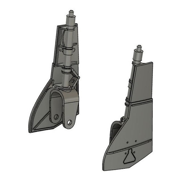 Airone Hobby AHL48079 1/48 Macchi Folgore landing gear (designed to be used with Hasegawa and Italeri kits) One-piece item (legs + covers)