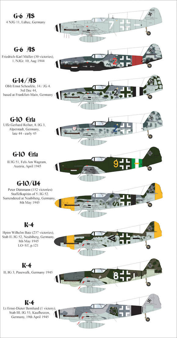 AIMS48D024 Aims 1/48 'Late war Messerschmitt Bf-109's'