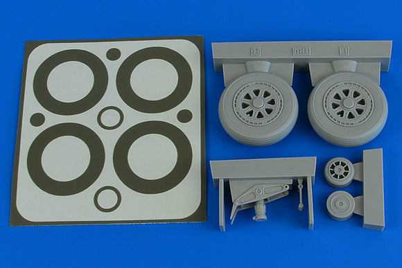 AIRE2227 Aires 1/32 A-1H Sdkyraider wheels & paint masks (Trumpeter kits)
