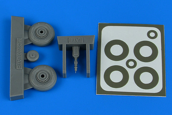 AIRE4821 Aries 1/48 Macchi C.200 - late wheels & paint masks (Italeri and Tamiya kits)