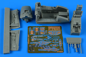 AIRE4854, 1/48, Lockheed F-104C Starfighter cockpit set (designed to be used with Kinetic Model Kits).