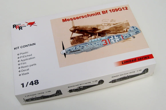AMG48702 AMG 1/48 Messerschmitt Bf-109G-12 (trainer), early version with resin fuselage