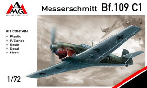 AMG72405  AMG 1/72 Messerschmitt Bf-109C-1 with etched and resin parts and paint mask