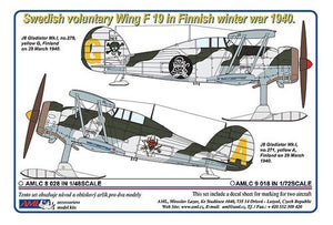 AMLC8028 AML 1/72 Swedish voluntary Wing F19 in Finnish winter war 1940