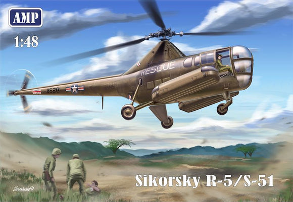 AMP48002 AMP 1/48 Sikorsky R-5/S-51 USAF rescue