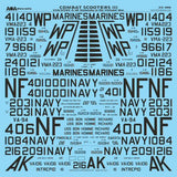 AOA32010 AOA Decals 1/32 Combat Scooters (1) - USN/USMC Douglas A-4E Skyhawks in the Vietnam War. This Part 1 decal sheet focuses on three A-4E Skyhawk squadrons in the Vietnam War.