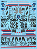 AOA32022 AOA Decals 1/32 PHANTOM EAGLES & KNIGHTS USMC F-4B Phantoms in the Vietnam War