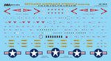 AOA48004 AOA Decals 1/48 Douglas Skyhawk Airframe Stencils (Hi-Viz) - A-4A/A-$B/A-4C/A-4E/A-4F/A-4L/A-4M This sheet provides the A-4 Skyhawk airframe stencils for one aircraft in the high-visibility Navy light grey/white camouflage